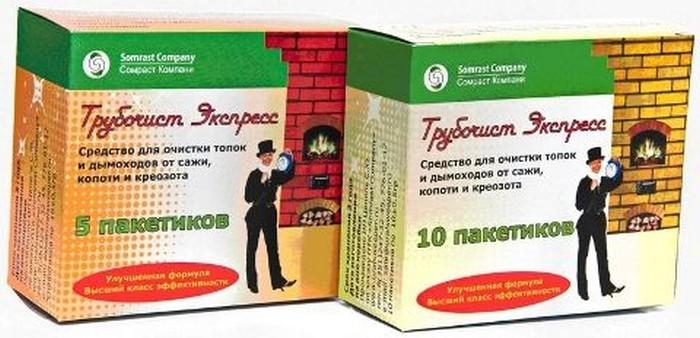 Средство для очистки дымоходов `Трубочист Экспресс №10` 100гр (10гр х 10пак) кор