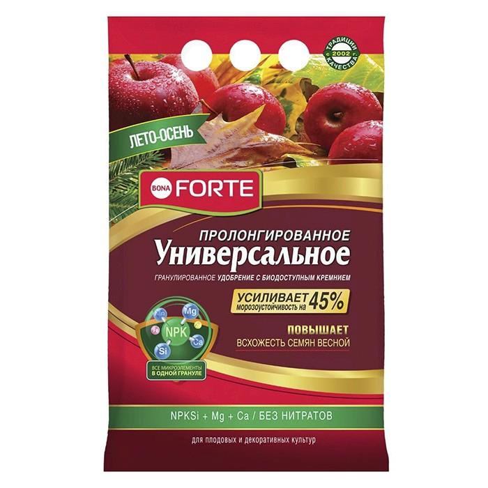 Удобрение Универсальное лето-осень с биодоступным кремнием 2,5 кг (Bona Forte)