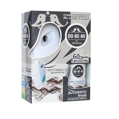 Комплект освежитель+автомат.диспенсер `До-ре-ми Премиум` Антитабак