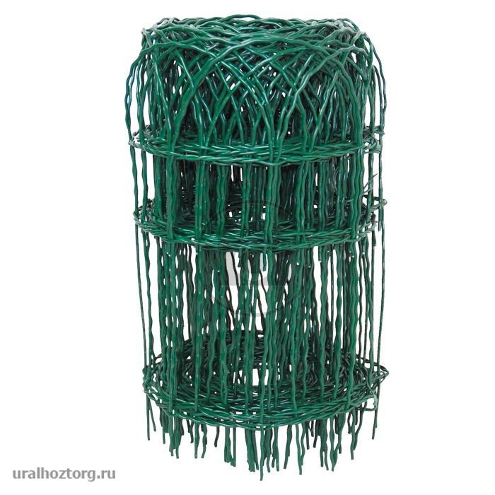 Забор Декоративный Плетеный с ПВХ покрыт. яч. 150 х 82 мм d=2.4/2.8 мм (рулон 0,4 х 10 м)