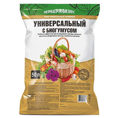 Грунт Универсальный с биогумусом 50 л (ПАБ)