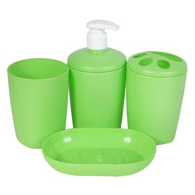 Набор аксессуаров для ванной пласт 4 пр 'Aqua' салатовый (Berossi)
