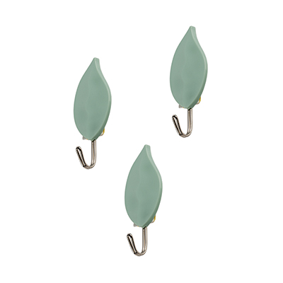 Крючок самоклеящийся `SANBERG` пластик ЛИСТОПАД комп. 3шт Blister