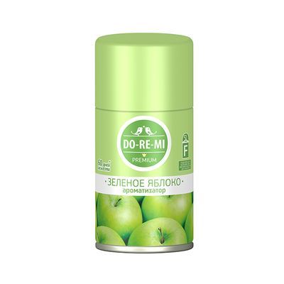Запасной блок для автомат диспенсера `До-ре-ми Премиум` Зеленое яблоко 250мл 325см3 9Сибиар)