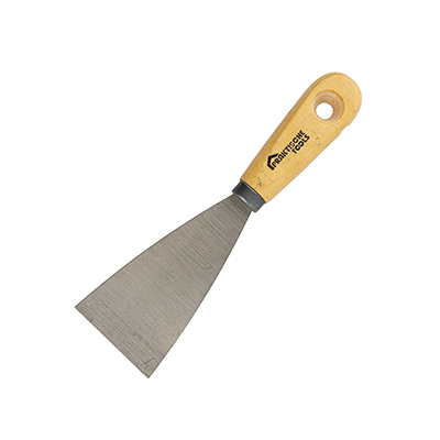 Лопатка шпательная  50 мм, пружинная сталь, деревянная рукоятка 'PRAKTISCHE TOOLS'