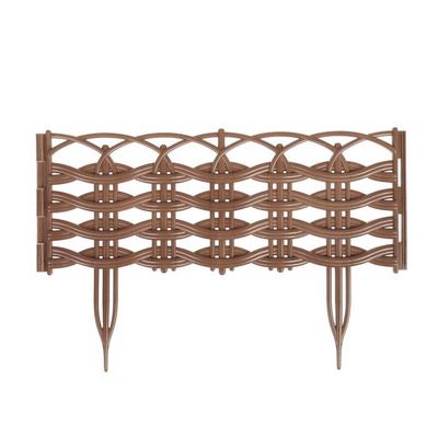 Ограждение садовое пласт `Ивушка` 300 см х 25 см бежевое