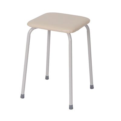 Табурет мягк.квадр.сид. до 150 кг, 4 опоры, ваниль `Пенек легкий` (ЗМИ)