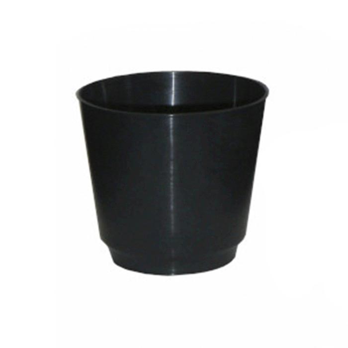 Горшок для рассады пласт 0,6 л круглый черный