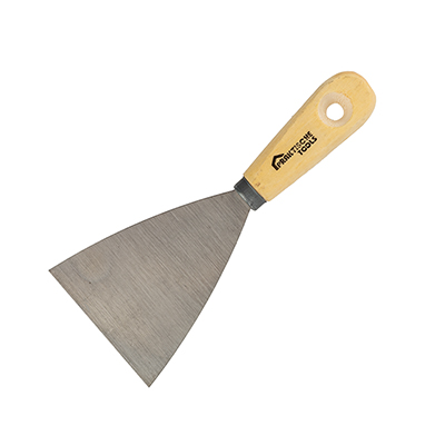 Лопатка шпательная  80 мм, пружинная сталь, деревянная рукоятка 'PRAKTISCHE TOOLS'