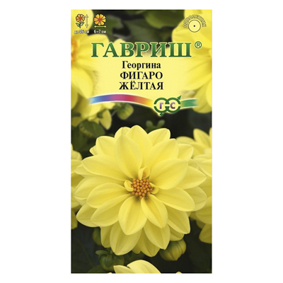 Георгина Фигаро желтая 7 шт. негранул. (Гавриш)