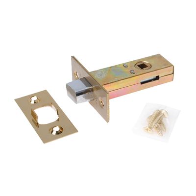 Задвижка дверная корпус `ЧИБИС 45-6 PB (зол) под фиксатор