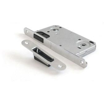 Защелка дверная корпус Апекс 5300-M-WC-CR (хром) верхн магнит риг,под фикс под руч, м/о90 мм