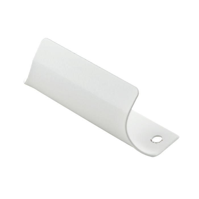 Ручка для внешнего закрывания балконной двери металл "Ракушка"  (бел) на подвесе