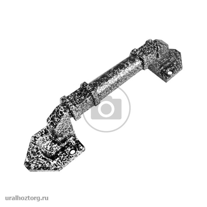 Ручка-скоба дверная мет РС-120-1 (ант/серебро) (АС)