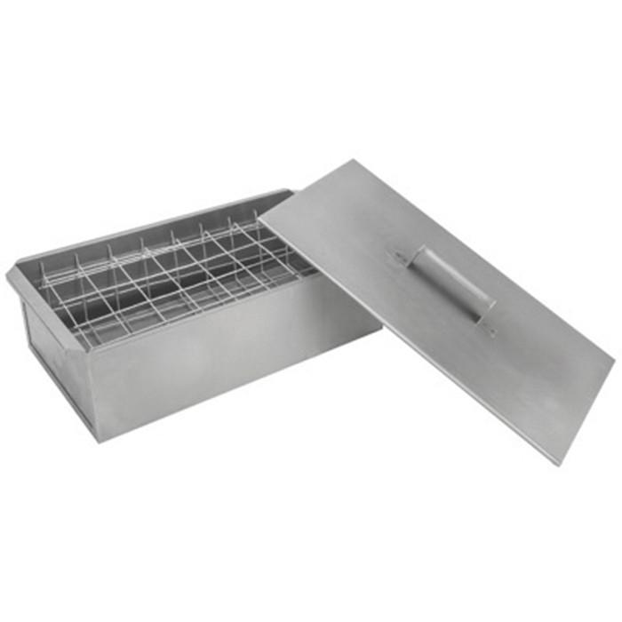 Коптильня 420х270х175 сталь 0,8 мм двухъярусная с поддоном 'Твой Пикник'