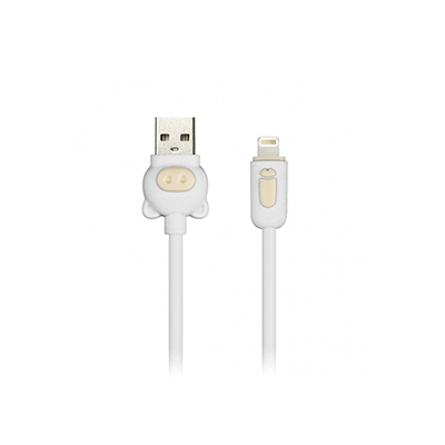 Кабель Smartbuy, USB - Lightning, 2 А, 1 м, ДЕТСКИЙ , белый