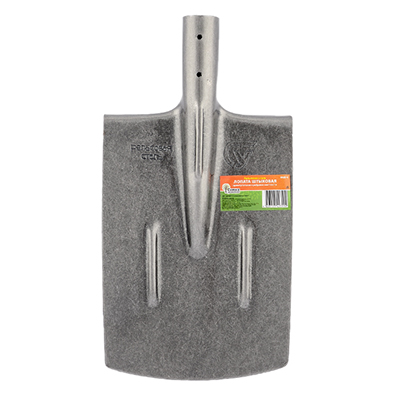 Лопата штыковая ЛКП рельс.сталь `Урожайная сотка` прямоугольная с ребр.жест S505-4