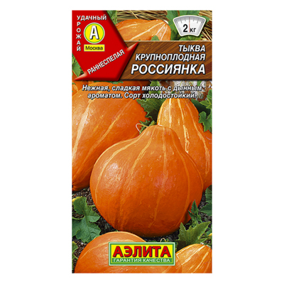 Тыква крупноплодная Россиянка  1г (Аэлита)
