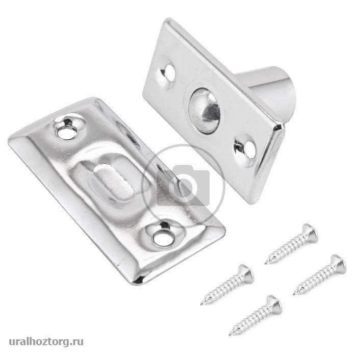 Фиксатор дверной `ЧИБИС`  588В/DF01 СP (хром) с шариком 