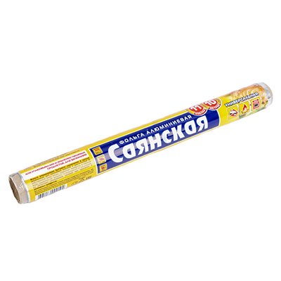 Фольга 29 cм 10 м 11 мкм 'Саянская фольга' в т/п