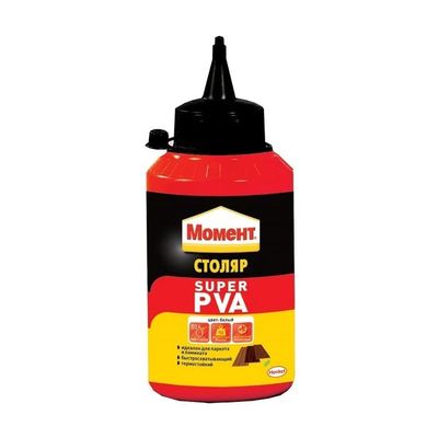 Клей для дерева `Момент Столяр Супер ПВА`  250 гр