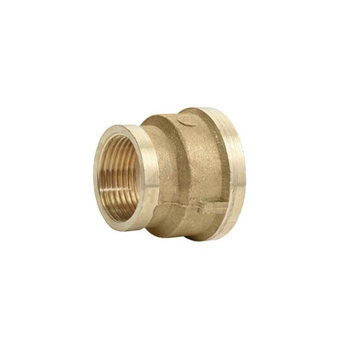 Муфта 1/2"-3/4" Г/Г латунь LEXLINE ДУ-15-20