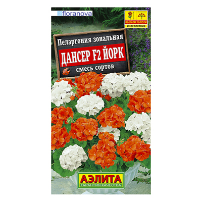 Пеларгония Дансер F2 Йорк, смесь сортов  5шт (Аэлита)