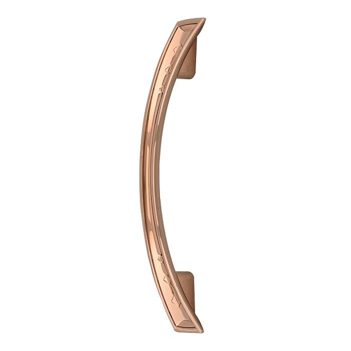 Ручка-скоба мебельная пл  96 мм С25 (розовая медь)