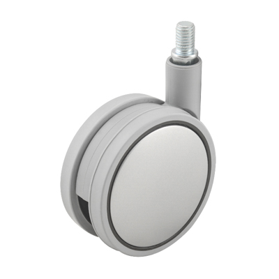 Опора колесная 80мм с болтом М10 м/х серая (Россия)