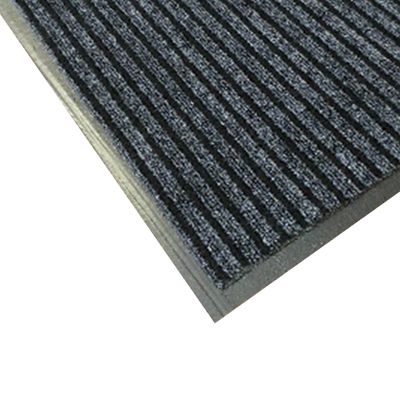 Коврик придверный влаговпитывающий ребристый 60х90 см 'Барьер' серый