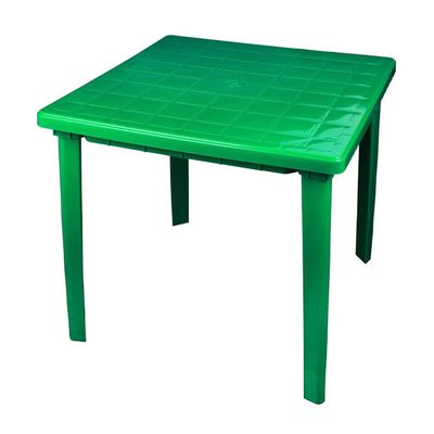 Стол пластиковый 80х80х74 см зеленый м2596 (А)