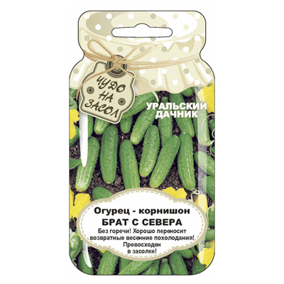 Огурец Брат с Севера - корнишон банка 10 шт. (УД)