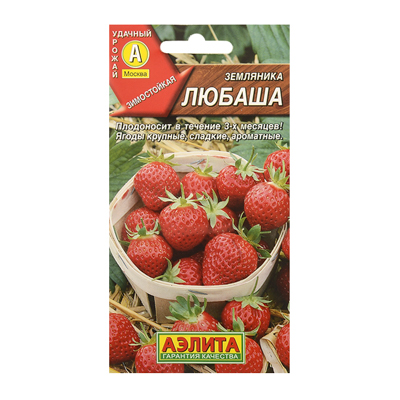 Земляника ремонтантная крупноплодная Любаша  10шт (Аэлита)