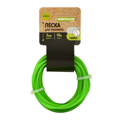 Леска для триммеров треугольная d=2,0 мм L= 10 м PRAKTISCHE HOME