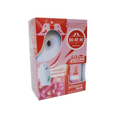 Комплект освежитель+автомат.диспенсер `До-ре-ми Премиум` Орхидея