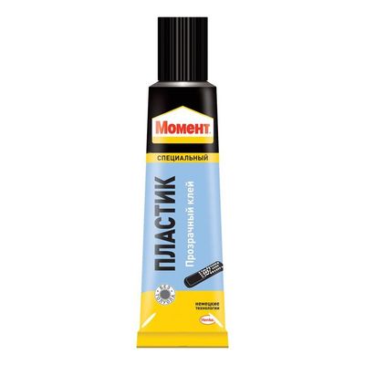 Клей специальный `Момент Пластик` 30 мл шоу-бокс
