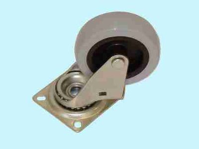 Опора колесная 75мм с пятой, поворот.подшипн., (70кг) серая (И)