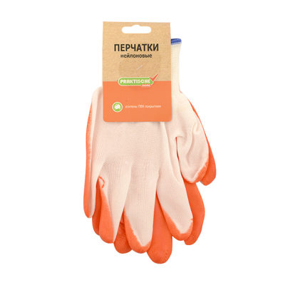 Перчатки  нейлон облив нитрил 'Praktische Home' G-101 с этикеткой-подвесом