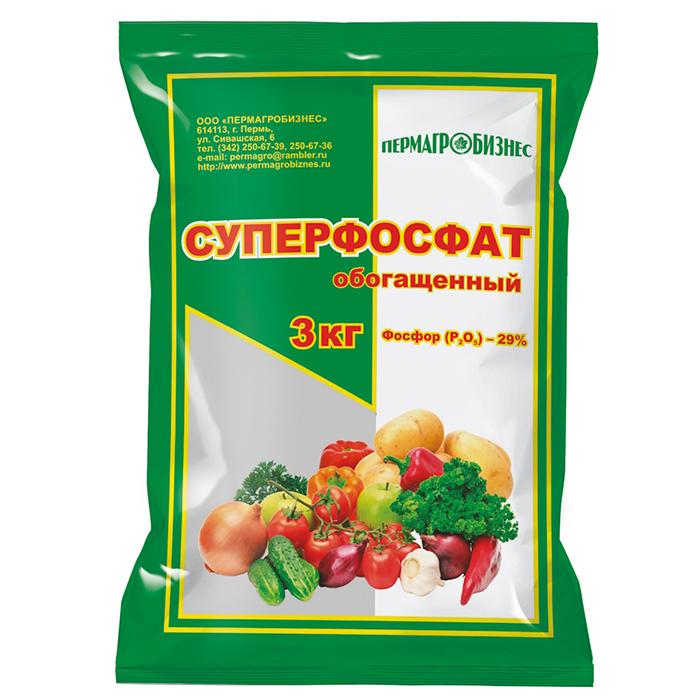 Удобрение Суперфосфат обогащенный 3 кг (ПАБ)