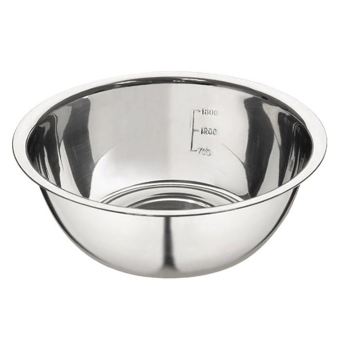 Миска нерж 2,5 л d=24 см мерная шкала Bowl-Roll-24