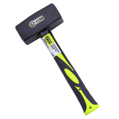 Кувалда кованая с фиберглассовой рукояткой 2кг, кованая сталь 45 ON , 06-02-006