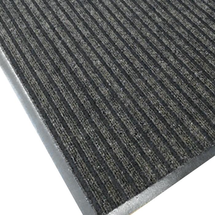 Коврик придверный влаговпитывающий ребристый 60х90 см 'Барьер' коричневый