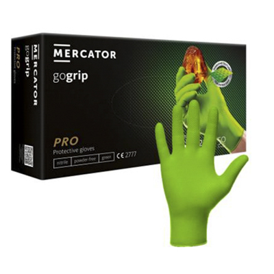Перчатки нитриловые хозяйственные разм. XL 'Gogrip' зеленые (25 пар/уп)