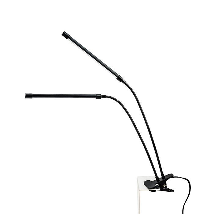 Фитосветильник светодиодный 20 Вт 2 лампы для рассады и растений 'Урожайная сотка' на прищепке и с таймером