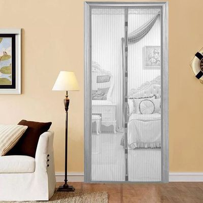 Сетка москитная `PRAKTISCHE` 0,45х2,2м-2 штуки для дверного проема с магнитами серая