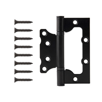 Петля без врезки 100х75х2,5-2ВВ  `SANBERG` (черный)