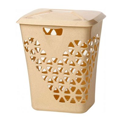 Корзина для белья 60 л 'Венеция' беж. мрамор (М-Пл)