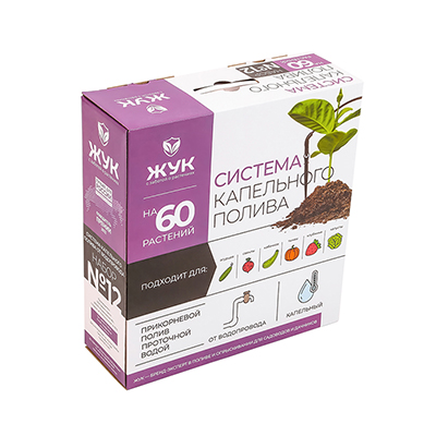 Капельный полив от водопровода на 60 растений `Жук` 7818-00