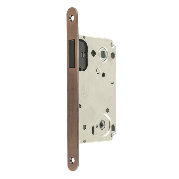 Защелка дверная корпус Апекс 5300-M-WC-AC (медь) верхн магнит риг,под фикс под руч, м/о90 мм