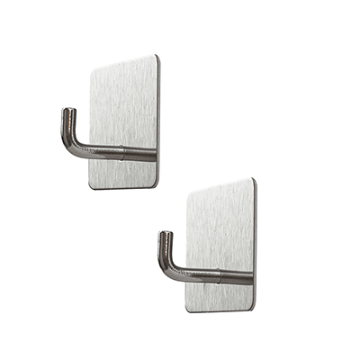 Крючок самоклеящийся `SANBERG` нерж.сталь СТИЛЬ В-01 металлик комп. 2 шт Blister